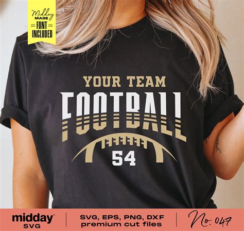 Bold Typography Football T-Shirt Design