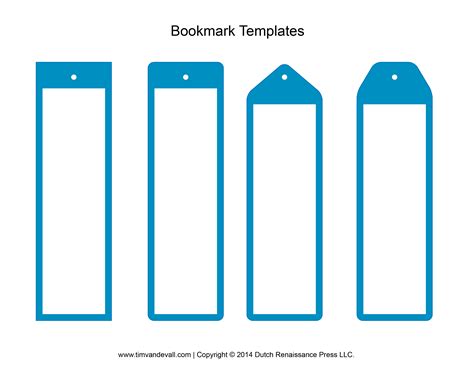 Example of a custom bookmark template design with interactivity