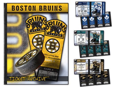 Boston Bruins Tickets Perforated Edge