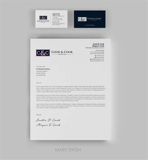 Boutique Law Firm Letterhead Design