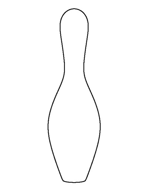 DIY Bowling Pin Template