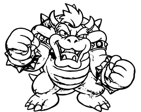 Bowser Coloring Pages