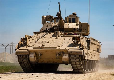 Bradley Fighting Vehicle in a combat scenario