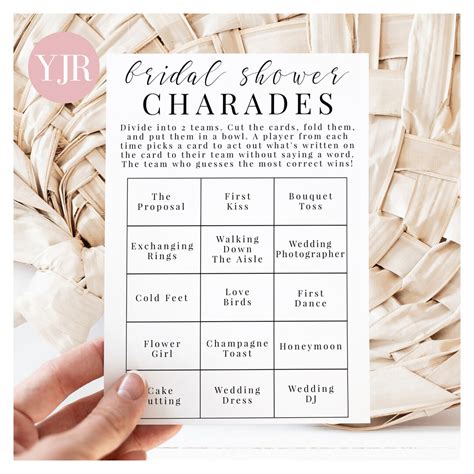 Bridal Shower Charades