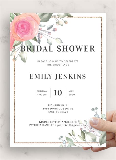 Bridal Shower Invitation Template 10