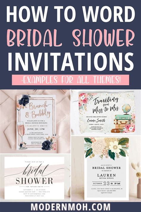 Bridal Shower Invitation Wording