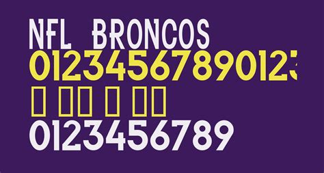 Denver Broncos Font Stencil Printable