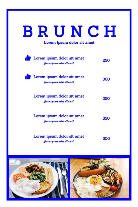 Brunch Menu Template 10