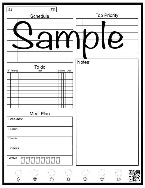 Bullet Journal Template