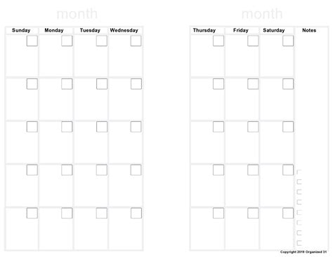 Bullet Journal Template