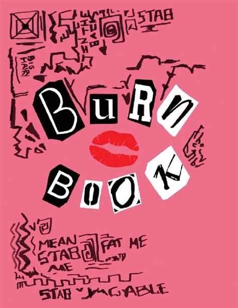 Printable Burn Book Pages