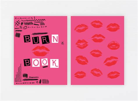 Burn Book Template Cover Page