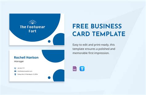 Business Card Template Word Format