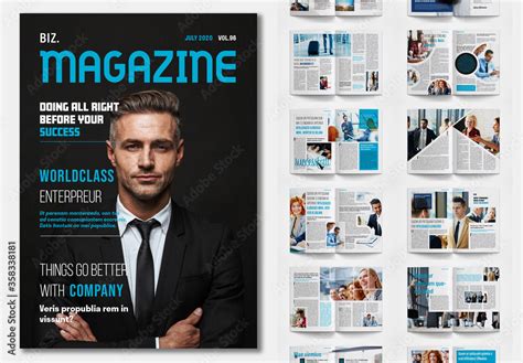 Business Magazine Design Templates