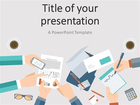 Business New Year's Meeting PowerPoint template