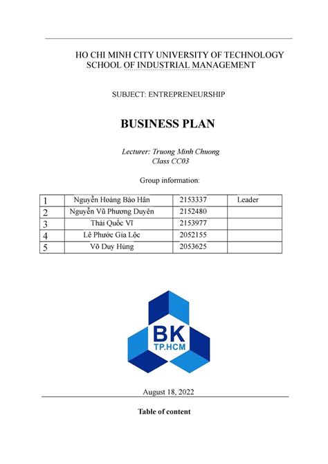 Business Plan Template 10