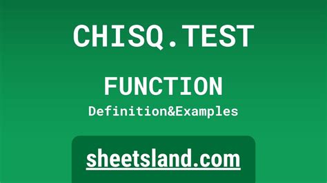 CHISQ.TEST Function Image