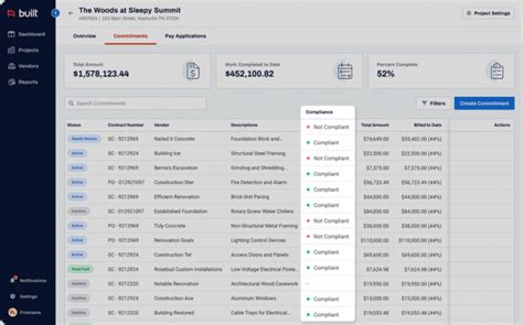 COI Tracking Software Example