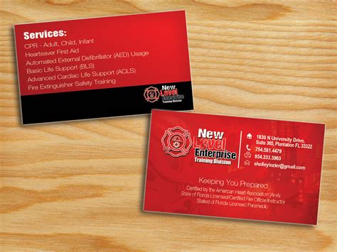 CPR Instructor Business Card Template