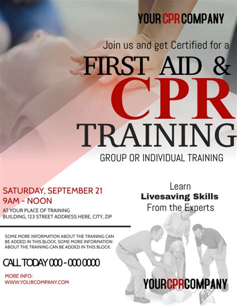 CPR Flyer Template Word Download