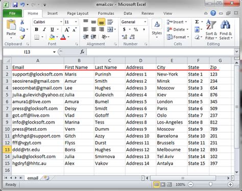 Importing CSV Files for Email List Management