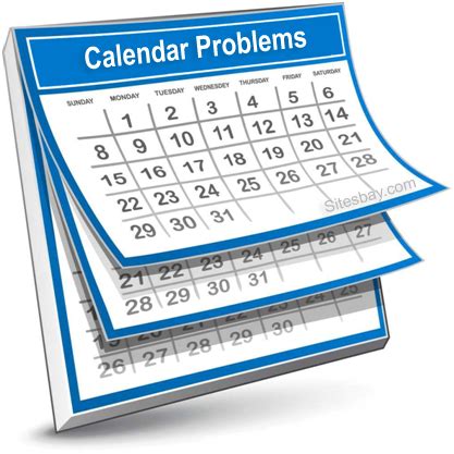 Calendar troubleshooting