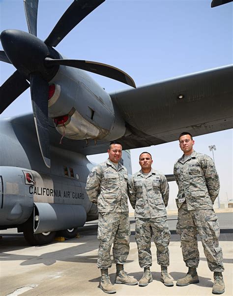 California Air National Guard aircraft maintenance personnel at work