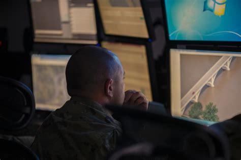 California Air National Guard intelligence analyst working with data