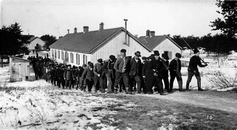 Soldiers training at Camp Petawawa during the interwar period