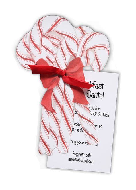 Candy Cane Forest Invitation