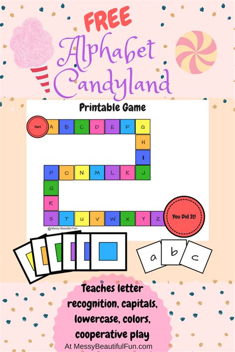 Candyland Alphabet Template