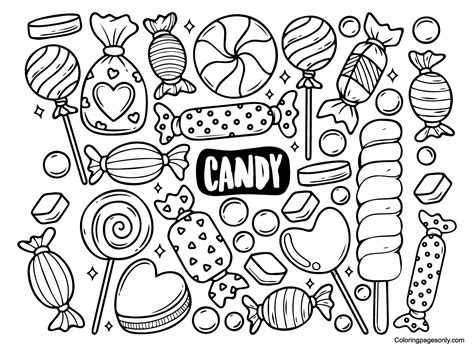 Candyland Coloring Pages