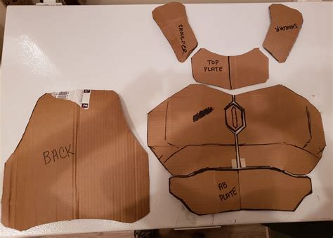 Cardboard and Wire Frame Mandalorian Armor