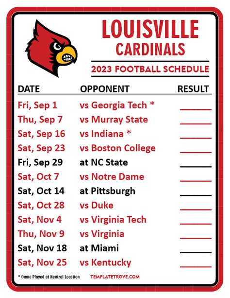 St Louis Cardinals 2023 Printable Schedule