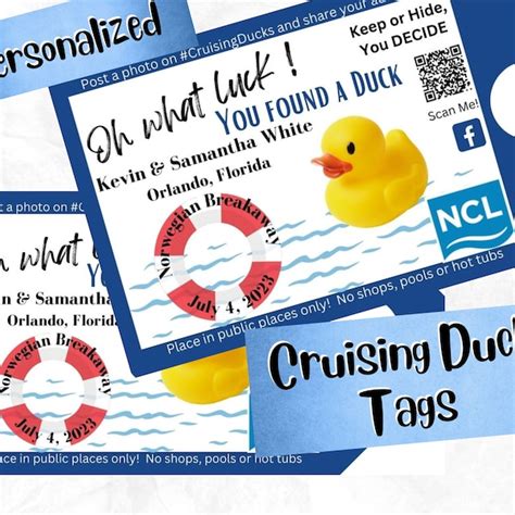 Carnival Cruise Duck Tag Design 10