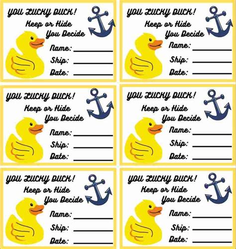 Carnival Cruise Duck Tag Design 5