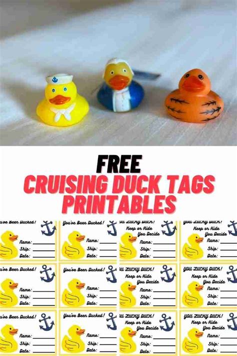 Carnival Cruise Duck Tag Designs