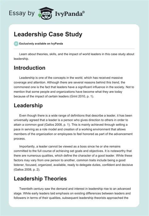 Case Studies of Successful Mcpo Leadership