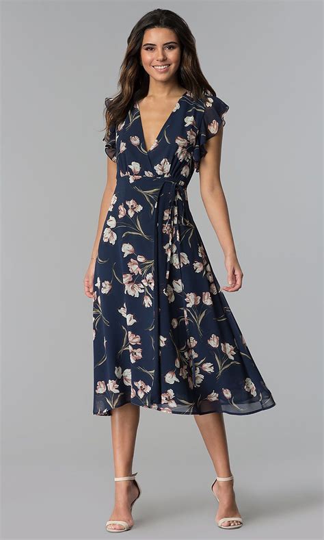 Casual Navy Wedding Guest Dresses