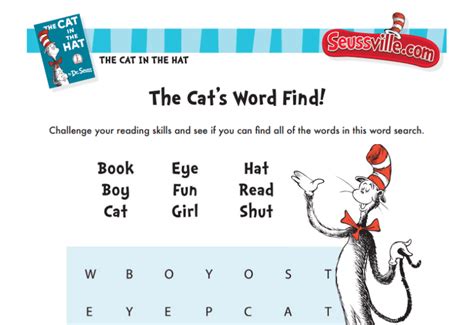 Cat in the Hat activities