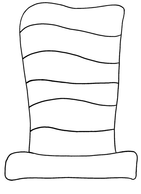 Cat In The Hat Hat Template For Kids