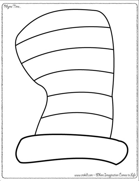 Cat in the Hat printable template gallery 1