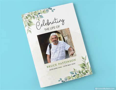 Celebration of Life Booklet Template