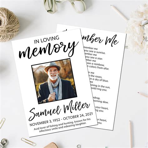 Celebration of Life Card Ideas