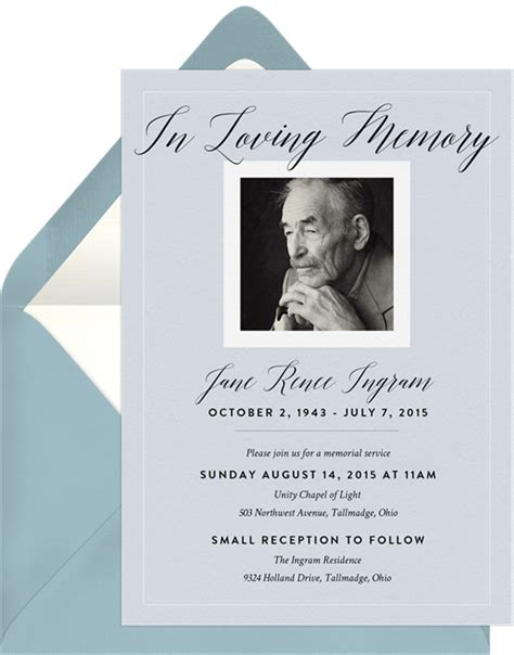 Celebration of Life Invitation Template Example 8