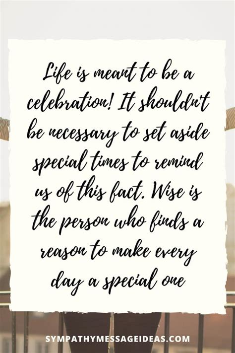 Celebration of Life Message