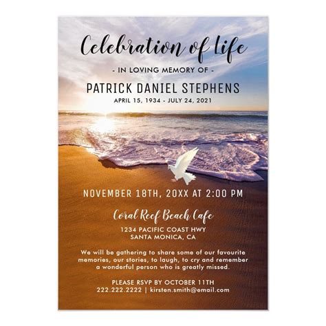 Celebration of Life Template in Microsoft Word