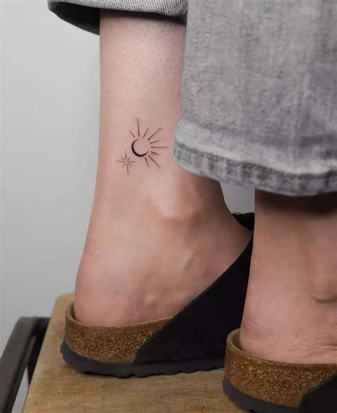 Celestial Ankle Tattoos