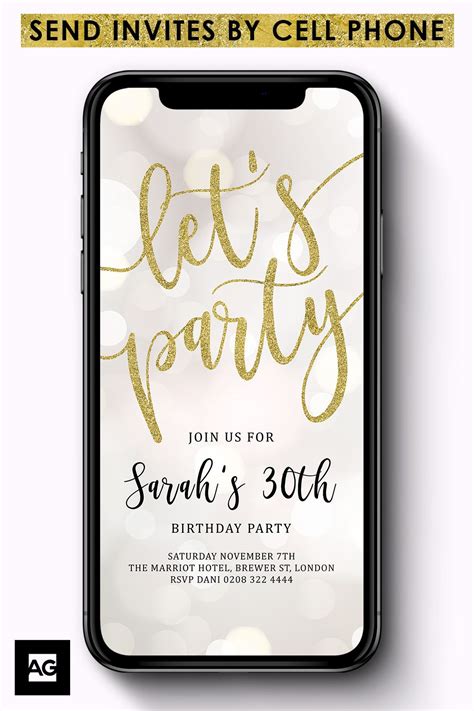 Cell Invitation Template