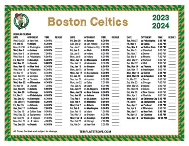 Celtics schedule CSV 2023-24